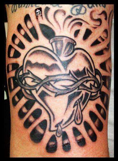 sacred heart tattoo