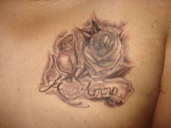 LOVE FOR MY WIFE tattoo