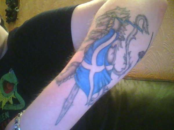 rampant lion tattoo