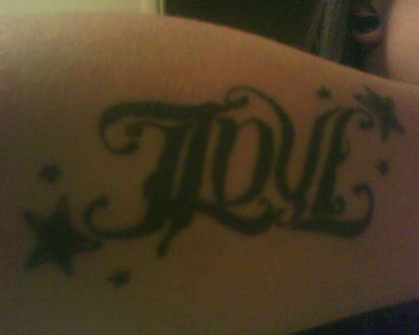LOVE HATE tattoo