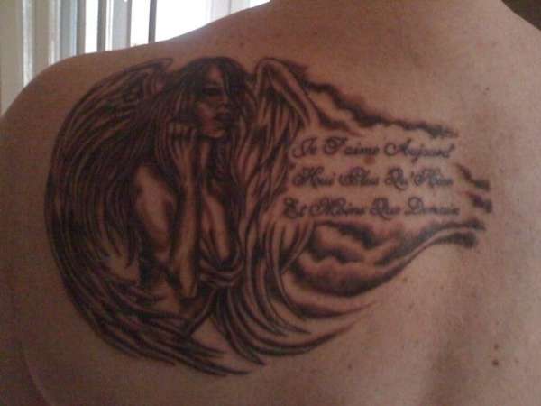 freds angel tattoo