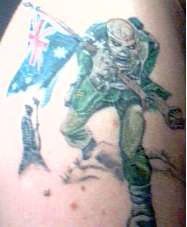 From English Trooper To Aussie Battler tattoo