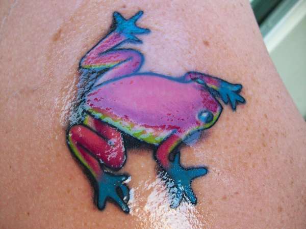 blue eyed tree frog tattoo