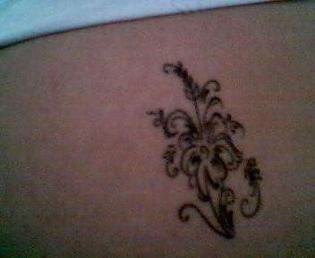 my rosemaling flower tattoo