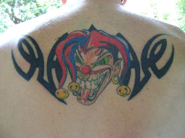 tribal jester tattoo
