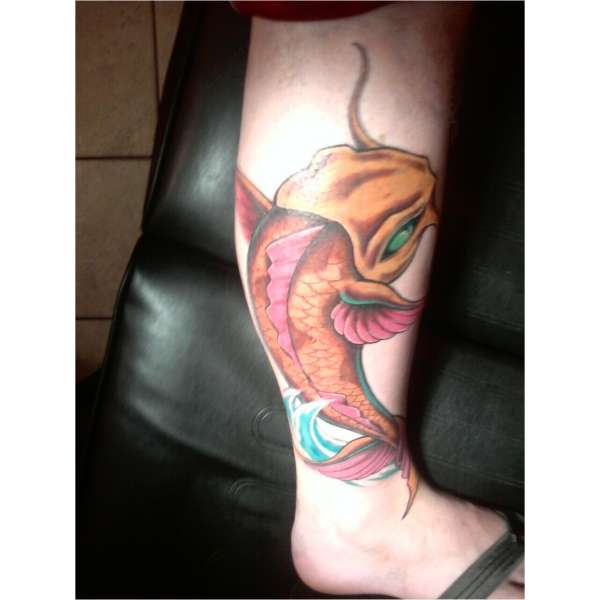 Koi Fish [leg] tattoo