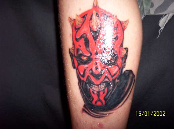 My sons first tat -Darth Maul-Star Wars tattoo