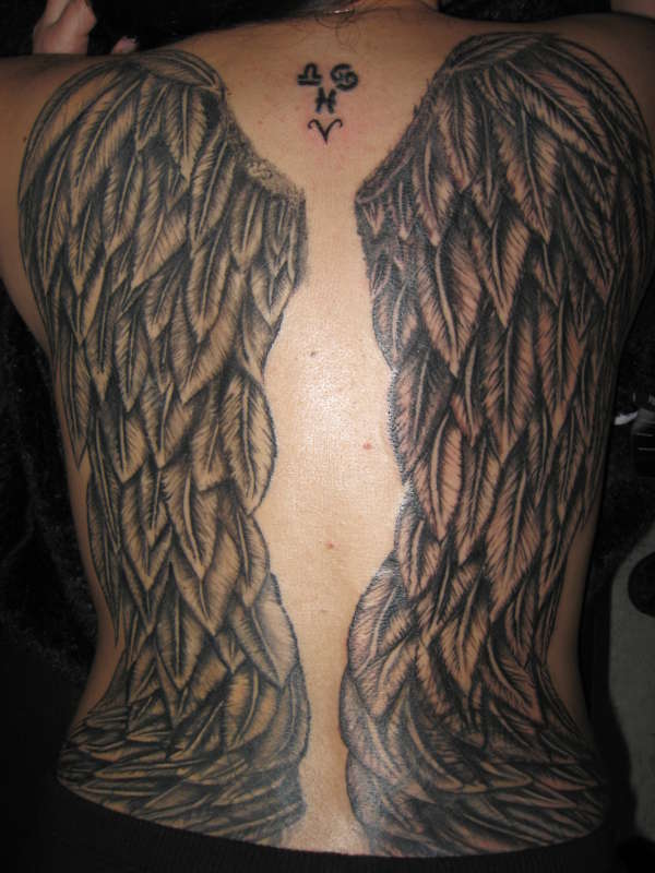 Wings Finished!! tattoo