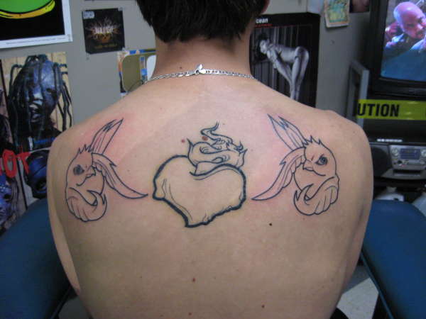 hearts n birdies tattoo