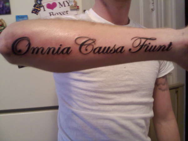 omnia causa fiunt tattoo