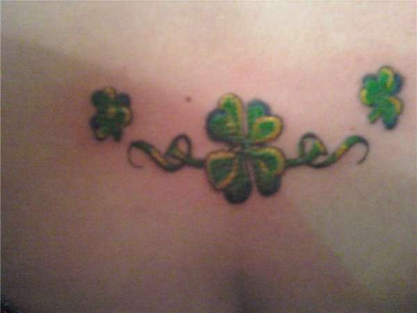 clover touched up tattoo