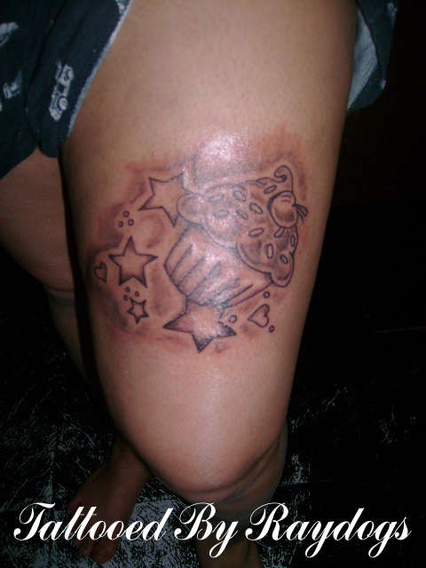 cupcake tattoo