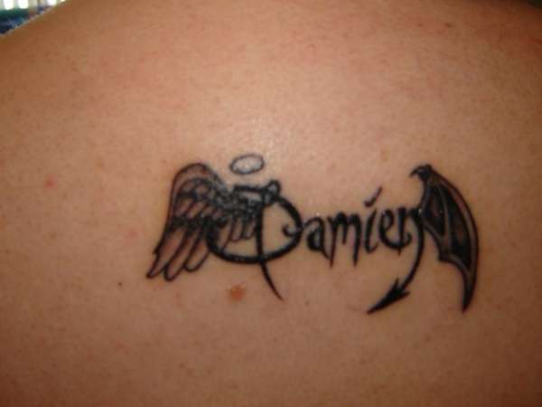 my son name damien tattoo