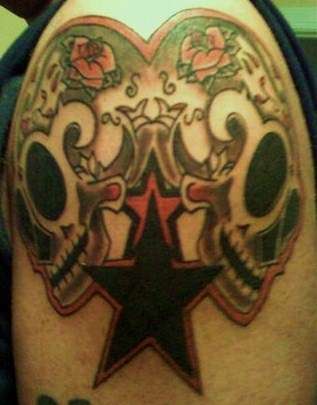 stars and skulls tattoo