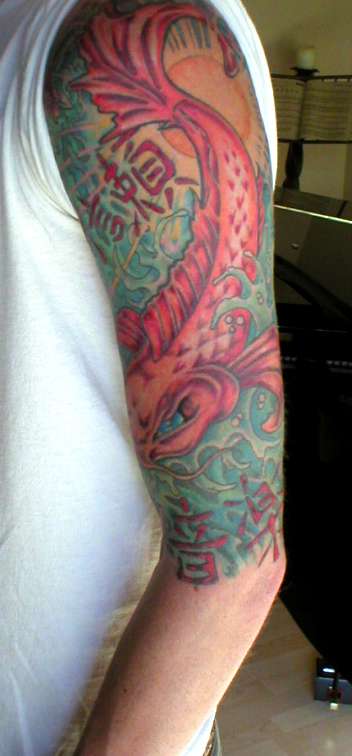 F.Kirk Alley Half Sleeve tattoo