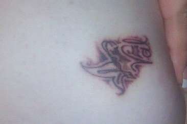 butterfly/name tattoo