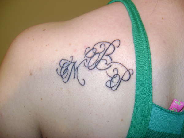 daughters initials tattoo