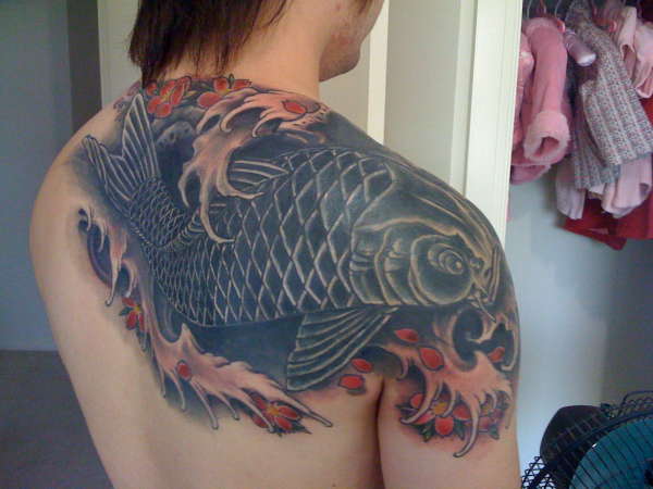 incredible koi fish tattoo