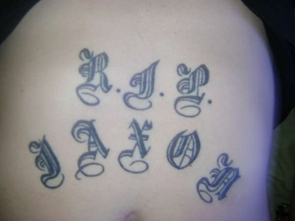 RIP JAXON tattoo