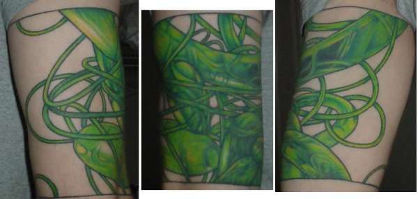Abstract Green Composition #1 tattoo