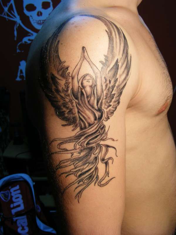 Flying Angel tattoo