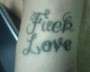 Fuck Love tattoo