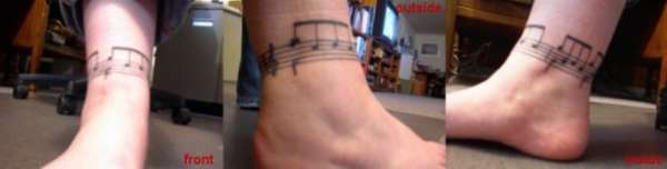 Music Staff tattoo