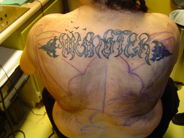Updated Outline on Back tattoo