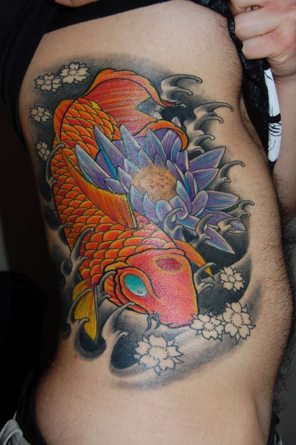 my koi on my side tattoo
