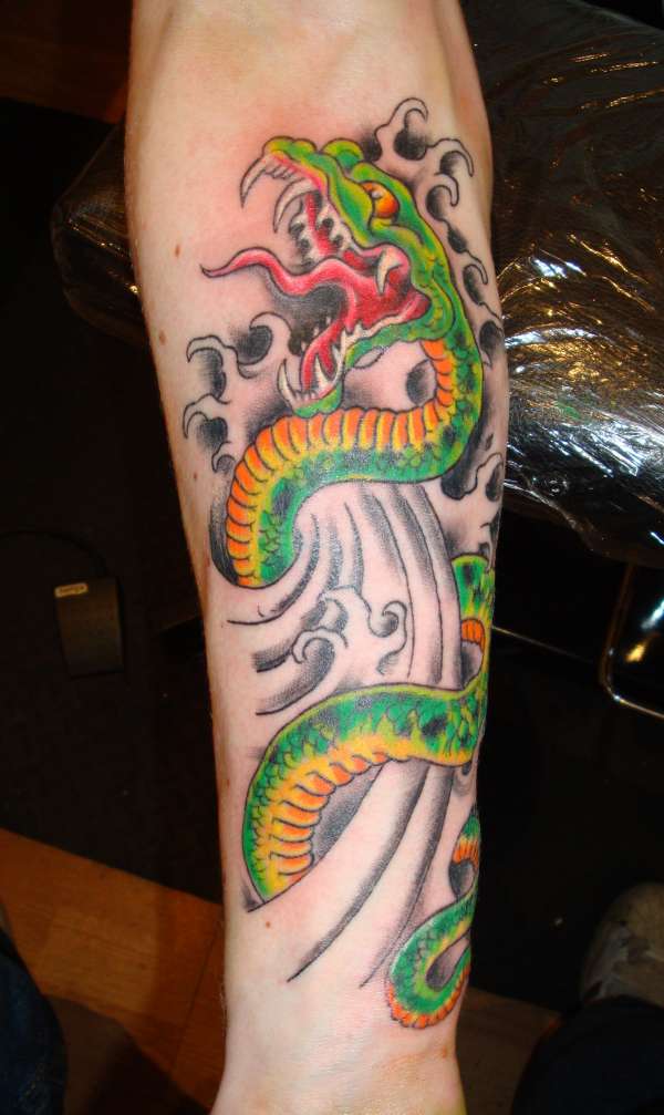snake by brad george@love hate tattoo tattoo