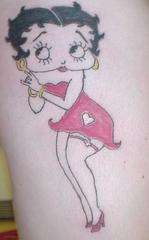 Betty Boop tattoo