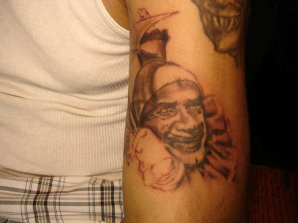 T Z clown tattoo