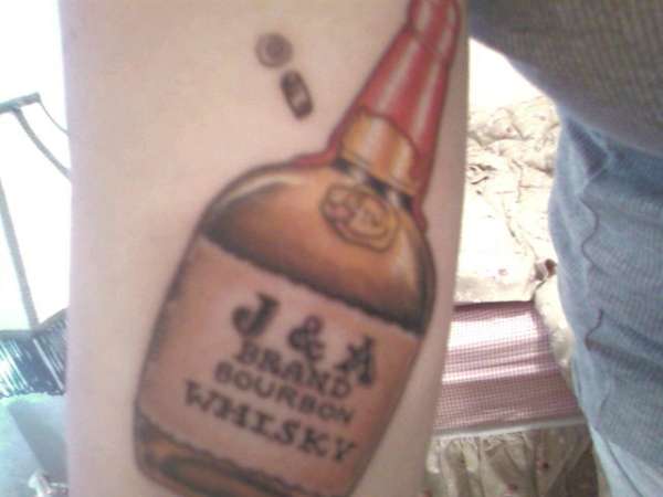Whisky Bottle tattoo