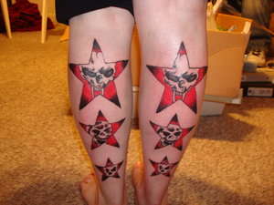 skull stars. tattoo