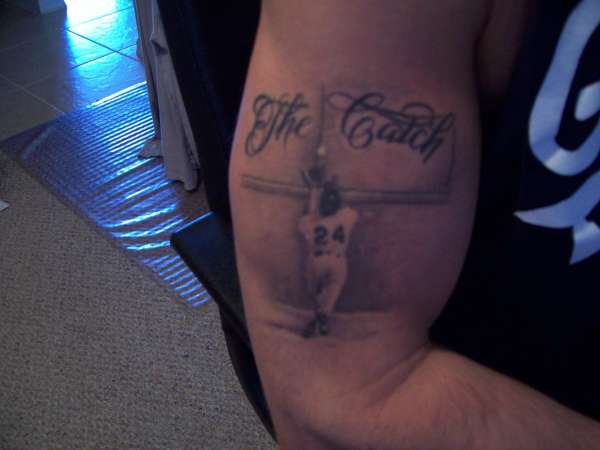 Willie Mays catch tattoo