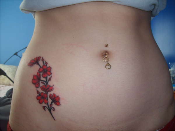 Flower design tattoo