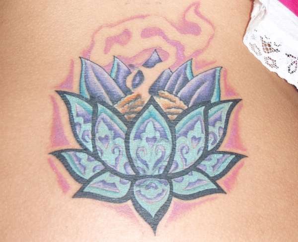 lotus/back tattoo