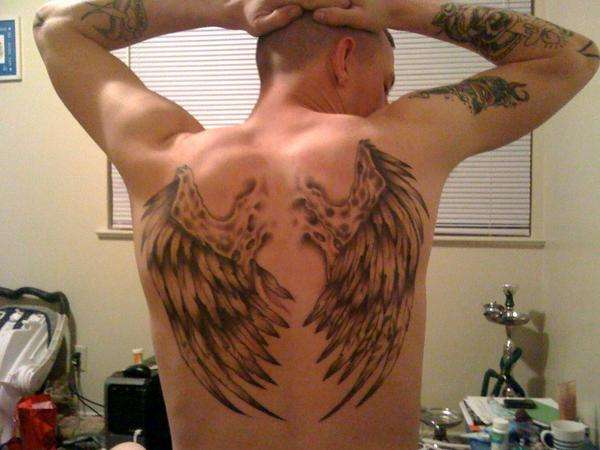 my wings for iraq tattoo