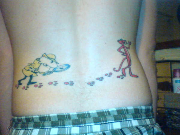 Inspector Clouseau & Pink Panther tattoo