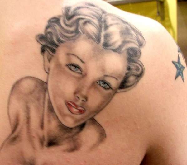 Pin up girl tattoo