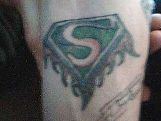 heres 1 my brother had to have since it was superman tattoo