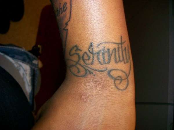 Daughter Name (Serinity) tattoo