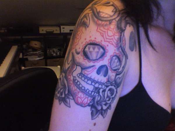 sugar skull italian style tattoo