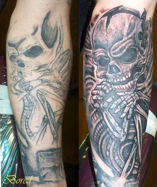 Before & After..... tattoo