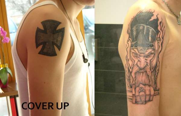 Cover up Viking tattoo
