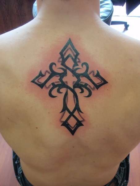 Tribal Cross tattoo