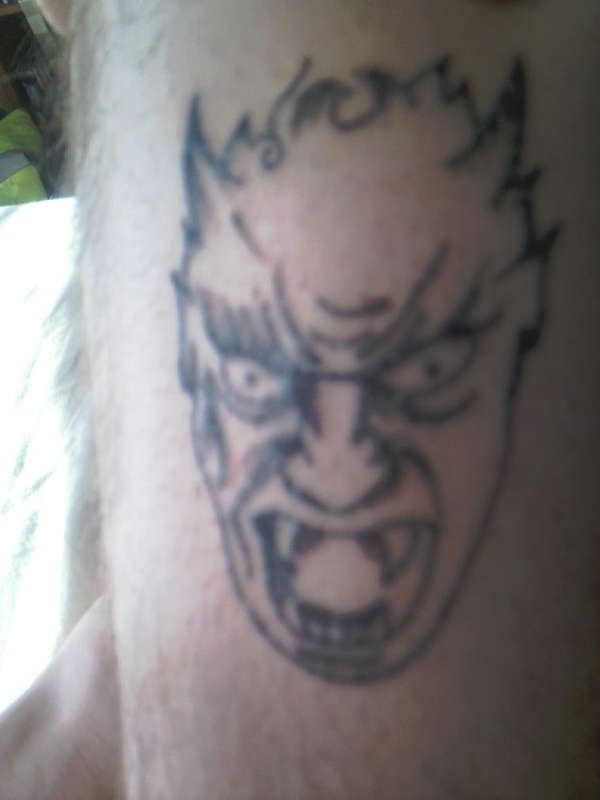 devil on ankle (30 mins) tattoo