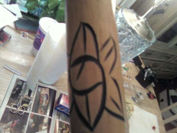Right side of flower design tattoo