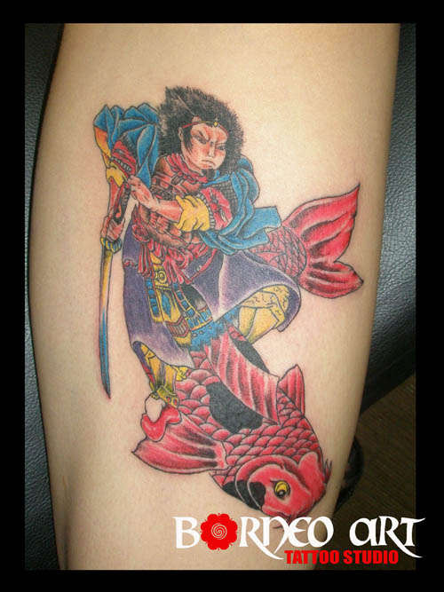 koi tattoo by reynold@borneoarttattoostudio.com tattoo