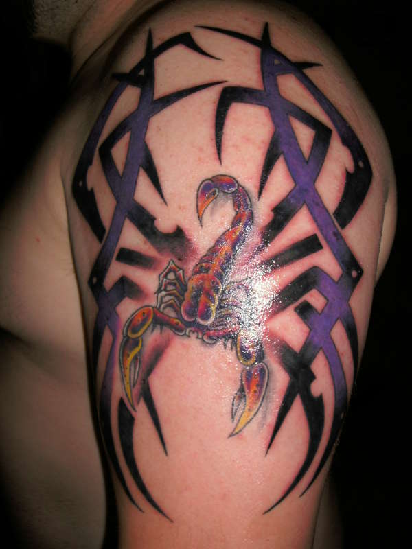 scorpion tribal tattoo